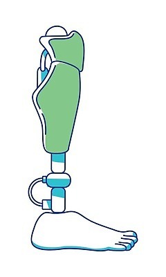 EPS 해외이미지 클립아트 과학 백그라운드 이동 스티커 신체 일러스트 부분 해부 미래 건강 그래픽 파란색 약 걷기 금속 기계 수술 플랫 만화 로봇 오브젝트 하이테크 애니메이션 장애 혁명 고립 교체 보철 엘리먼트 인공 벡터 현실 실종 해외202309 해외일러스트 컬러 컨셉 의학 모션 재질 기술 치료 사건 파일형식