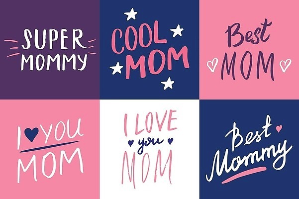 EPS 해외이미지 손글씨 별 일러스트 캘리그라피 엄마 사랑 타이포그라피 사람없음 장식 하트 손그림 슈퍼맘 밑줄 해외202309 해외일러스트 자연요소 모양 문자 감정 가족 주부 파일형식 벡터
