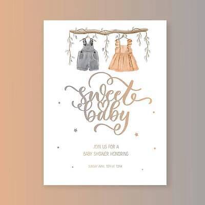 EPS 해외이미지 나무 원피스 행복 잎 일러스트 캘리그라피 붓터치 사랑 사람없음 파티 축하 멜빵바지 엽서 번짐 초대 엘리먼트 베이비샤워 해외202309 해외일러스트 식물 옷 감정 컨셉 바지 이벤트 편지 멜빵 파일형식 벡터 효과