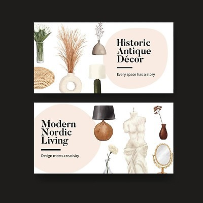 EPS 해외이미지 가로배너 꽃 화분 일러스트 조명 사람없음 거울 오브젝트 모던 해외202309 해외일러스트 식물 배너 가로 파일형식 벡터