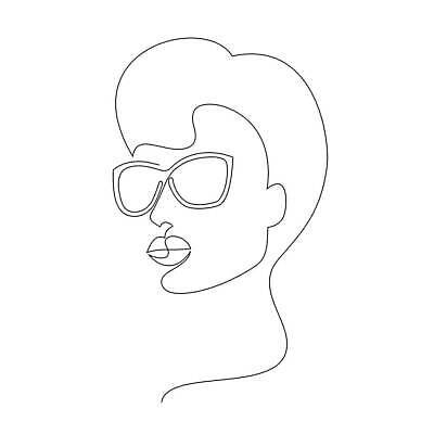 EPS 해외이미지 백인 모델 1 디자인 여자 안경 얼굴 선 백그라운드 컨셉 일러스트 추상 사람 성인 그래픽 선글라스 뷰티 머리 유행 흰색 화려 우아함 스케치 문신 심볼 입술 사인 싱글 그림 고립 아바타 스타일 벡터 반복 미니멀리스트 해외202309 해외일러스트 서양인 잡화 컬러 무늬 미술 신체부위 파일형식