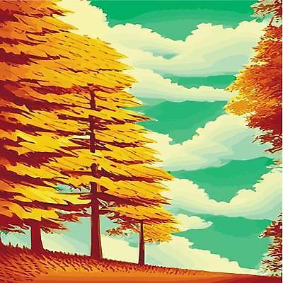 EPS 해외이미지 나무 일러스트 사람없음 숲 해외202309 해외일러스트 식물 파일형식 벡터