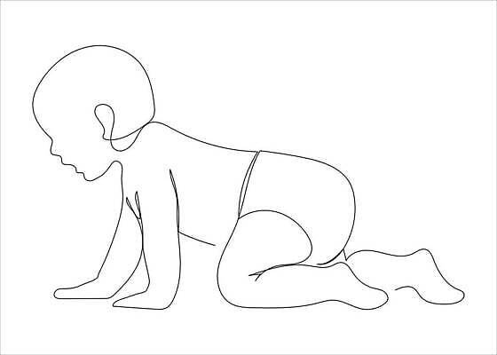 EPS 해외이미지 디자인 어린이 선 일러스트 사랑 미술 장식 아기 신생아 낙서 만화 스케치 그림 윤곽 거짓말 엘리먼트 벡터 반복 해외202309 해외일러스트 감정 문화예술 사람 파일형식