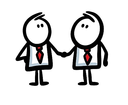 EPS 해외이미지 클립아트 캐릭터 남자 일러스트 비즈니스 넥타이 협력 함께함 성인 두명 잡기 업무 직장인 낙서 만화 고객 동료 계약 단순화된 제의 해외202309 해외일러스트 일러캐릭터 직업 잡화 컨셉 관계 모션 사람 작업 파일형식 벡터