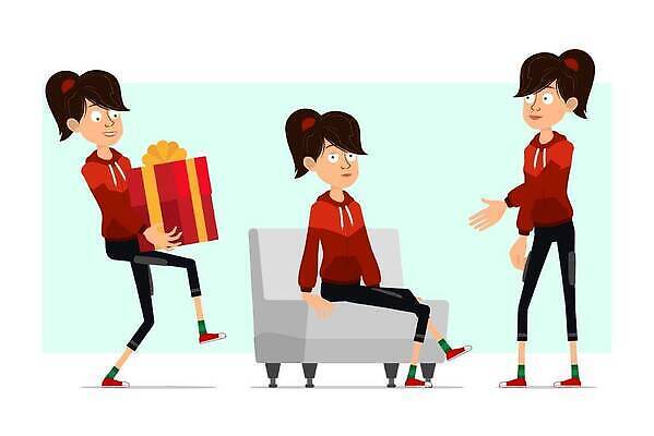 EPS 해외이미지 캐릭터 여자 행복 얼굴 스포츠 일러스트 휴가 휴식 주택 건강 피곤 말하기 선물 서기 사람 빨간색 세트 소파 걷기 분노 표현 작업 플랫 만화 사인 애니메이션 고립 스타일 벡터 해외202309 해외일러스트 일러캐릭터 감정 컬러 컨셉 의자 모션 건물 신체부위 파일형식