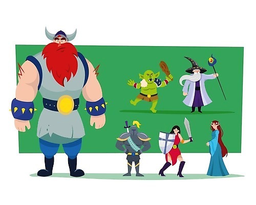 EPS 해외이미지 캐릭터 디자인 여자 무기 백그라운드 컨셉 일러스트 상상 동화 생물 요정 이야기 사람 그래픽 초록색 컴퓨터 세트 할로윈 마법사 마술사 게임 중세 플랫 칼 악마 만화 수집 심볼 그림 공상 방패 마법 영웅 전사 거인 고립 몬스터 바이킹 엘리먼트 벡터 해외202309 해외일러스트 일러캐릭터 컬러 놀이 전자제품 마술 역사 파일형식