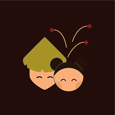 EPS 해외이미지 전통 디자인 드레스 문화 얼굴 일러스트 새로움 미소 사람 동양인 유행 일본 축제 중국 수확 축하 행운 상하이 연도 복고 동쪽 스타일 해외202309 해외일러스트 옷 아시아 컨셉 농업 표정 인종 신체부위 방향 파일형식 벡터