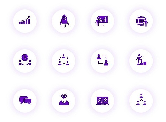 EPS 해외이미지 선 컬러 컨셉 일러스트 비즈니스 통신 성공 협력 함께함 그림자 사람 빛 픽토그램 사무실 보라색 웹 우정 업무 원형 네트워크 그룹 연결 심볼 사인 경영자 리더 UI 경영 고립 지원 벡터 콜라보레이션 해외202309 해외일러스트 도형 인터넷 친구 작업 파일형식