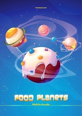 EPS 해외이미지 포스터 일러스트 모바일 아이스크림 사람없음 계란 행성 햄버거 은하계 연어 궤도 해외202309 해외일러스트 디저트 패스트푸드 어류 우주 알 파일형식 벡터