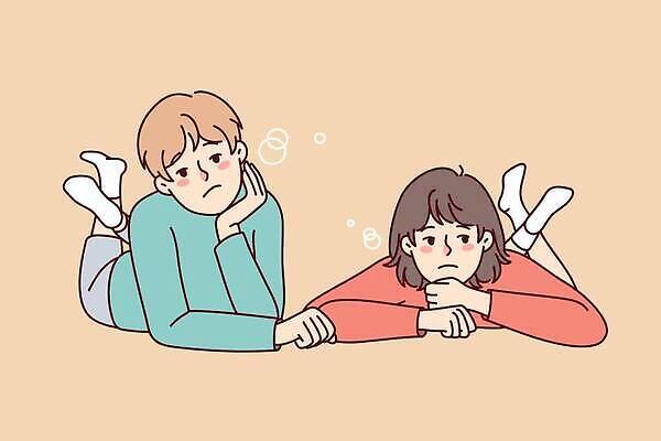 EPS 해외이미지 캐릭터 라이프스타일 응시 감정 어린이 컨셉 일러스트 피곤 사람 10대 슬픔 좌절 작음 만화 지루함 그림 윤곽 문제 부족 게으름 나쁜 거짓말 트러블 벡터 락다운 해외202309 해외일러스트 일러캐릭터 시선 청소년 생활 크기 파일형식