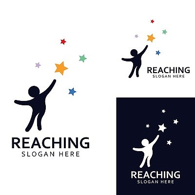 EPS 해외이미지 실루엣 별 일러스트 사람모양 사람없음 심볼 손뻗기 해외202309 해외일러스트 자연요소 모양 모션 촬영기법 파일형식 벡터