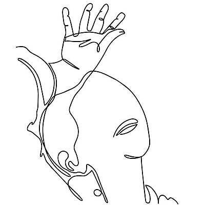 EPS 해외이미지 손 디자인 외관 여자 실루엣 얼굴 선 백그라운드 잎 꽃무늬 일러스트 추상 사랑 미술 사람 그래픽 장식 뷰티 머리 유행 검은색 스파 흰색 화려 스케치 문신 심볼 그림 윤곽 아바타 스타일 벡터 반복 해외202309 해외일러스트 식물 꽃 감정 컬러 컨셉 무늬 문화예술 촬영기법 신체부위 파일형식