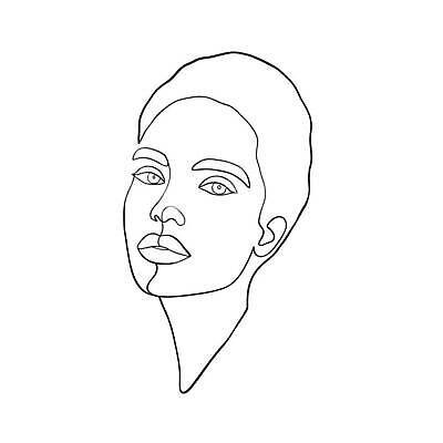 EPS 해외이미지 모델 1 디자인 여자 행복 얼굴 선 백그라운드 일러스트 미술 사람 성인 그래픽 뷰티 머리 유행 스케치 문신 심볼 입술 사인 그림 고립 엘리먼트 스타일 벡터 미니멀리스트 미니멀 해외202309 해외일러스트 감정 문화예술 신체부위 파일형식