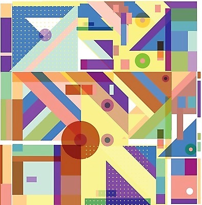 EPS 해외이미지 디자인 백그라운드 패턴 일러스트 추상 사람없음 컬러풀 기하학 스타일 멤피스디자인 해외202309 해외일러스트 컬러 무늬 파일형식 벡터