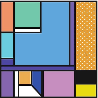 EPS 해외이미지 디자인 패턴 일러스트 추상 사람없음 컬러풀 기하학 멤피스디자인 해외202309 해외일러스트 컬러 무늬 파일형식 벡터