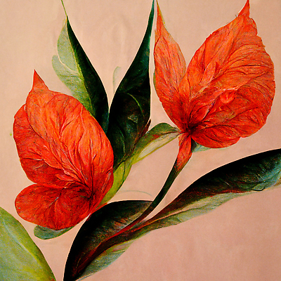 JPG 해외이미지 꽃 백그라운드 일러스트 추상 미술 사람없음 빨간색 그림 해외202309 해외일러스트 식물 컬러 무늬 문화예술 파일형식