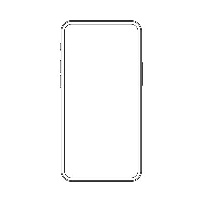 EPS 해외이미지 디자인 선 백그라운드 컨셉 일러스트 통신 모바일 프레임 세포 스마트폰 핸드폰 스크린 검은색 공백 터치 흰색 무선전화기 전화기 스마트 윤곽 부름 고립 얇은 벡터 해외202309 해외일러스트 컬러 모션 전자제품 스마트기기 파일형식