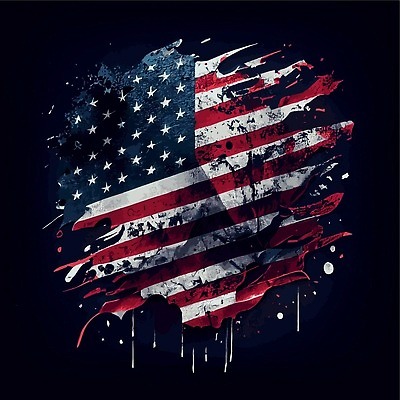 EPS 해외이미지 디자인 배너 행복 포스터 별 백그라운드 일러스트 추상 휴가 기념 미술 이벤트 빨간색 파란색 미국 페인트 줄무늬 자유 흰색 축하 깃발 붓 4 성조기 선거 민주주의 심볼 사인 미국문화 기념물 애국심 7월 그런지 독립 전국 정부 벡터 해외202309 해외일러스트 자연요소 감정 컬러 컨셉 북아메리카 무늬 문화예술 숫자 날짜 국기 서양문화 파일형식