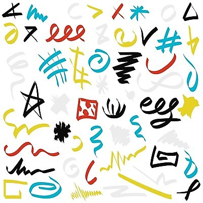 EPS 해외이미지 모양 디자인 별 곡선 일러스트 종류 사람없음 다양 낙서 스케치 손그림 해시태그 해외202309 해외일러스트 자연요소 선 다수 미술 특수문자 파일형식 벡터