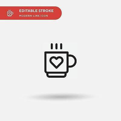 EPS 해외이미지 커피 선 일러스트 사람없음 머그컵 하트 연기 해외202309 해외일러스트 모양 음료 컵 파일형식 벡터