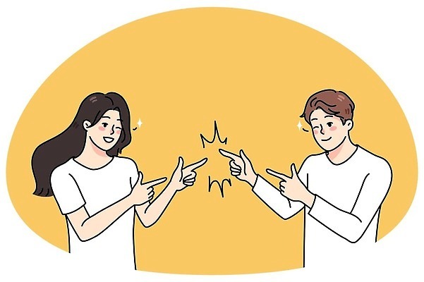 EPS 해외이미지 커플 남자 행복 얼굴 일러스트 장난 관계 함께함 미소 웃음 사람 10대 청춘 우정 기쁨 표현 최고 유머 그림 긍정 윤곽 코믹 바보 벡터 해외202309 해외일러스트 감정 컨셉 청소년 표정 신체부위 친구 파일형식
