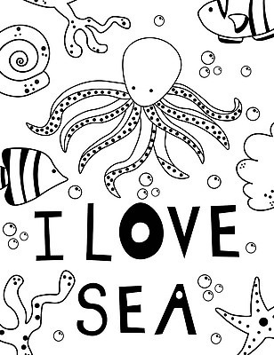 EPS 해외이미지 라인일러스트 일러스트 불가사리 어류 타이포그라피 사람없음 바다동물 산호 문어 해외202309 해외일러스트 동물 문자 바다 극피동물 연체동물 수중동물 자포동물 파일형식 벡터