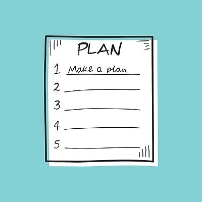 EPS 해외이미지 디자인 백그라운드 일러스트 사람없음 계획 계획표 체크리스트 카피스페이스 투두리스트 해외202309 해외일러스트 컨셉 공백 리스트 파일형식 벡터