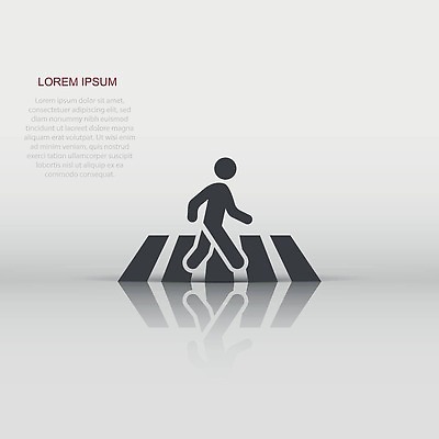 EPS 해외이미지 일러스트 사람모양 경고 한명 걷기 횡단보도 위험 심볼 신호 반대 해외202309 해외일러스트 모양 1 컨셉 모션 사람 보행로 파일형식 벡터