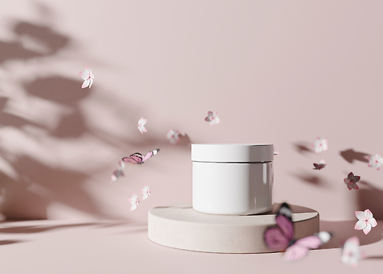 포토 JPG 해외이미지 나비 백그라운드 그림자 사람없음 뷰티 화장품 원형 로션 스킨케어 단상 공병 수분크림 포디움 목업 카피스페이스 해외202309 해외포토 도형 곤충 공백 무대 병_담는 파일형식