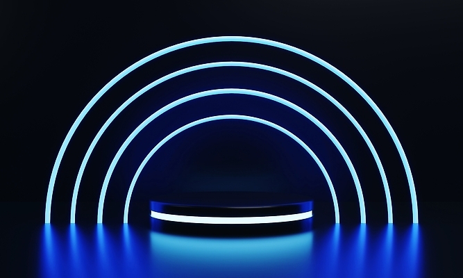 포토 JPG 해외이미지 템플릿 벽 백그라운드 일러스트 추상 미래 프레임 기술 실험 사람없음 내부 파란색 빛 3D 우주 금속 검은색 어둠 공백 방 무대 흰색 반지 원형 상품 야간 사이버 전시회 받침대 진열장 네온 기하학 단상 광 실린더 지휘대 미니멀 비어있는 해외202309 해외일러스트 자연요소 도형 컬러 컨셉 무늬 장신구 재질 전시 디지털합성 파일형식