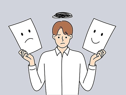 EPS 해외이미지 남자 종이 일러스트 스트레스 표정 피곤 한명 들기 상반신 성인 찡그림 변화 업무과다 성인남자한명만 해외202309 해외일러스트 1 컨셉 모션 사람 업무 남자한명만 성인남자만 파일형식 벡터