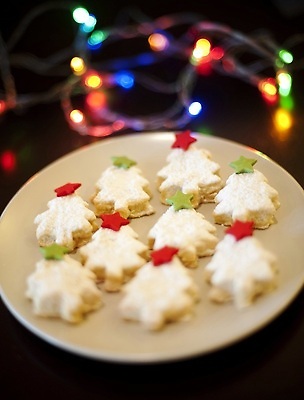 포토 JPG 해외이미지 모양 전통 접시 음식 크리스마스 전등 사람없음 빨간색 초록색 파란색 컬러풀 크리스마스트리 노란색 파티 쿠키 축제 축하 굽기 서빙 해외202309 해외포토 식기 기념일 컬러 컨셉 디저트 조명 이벤트 구이 파일형식
