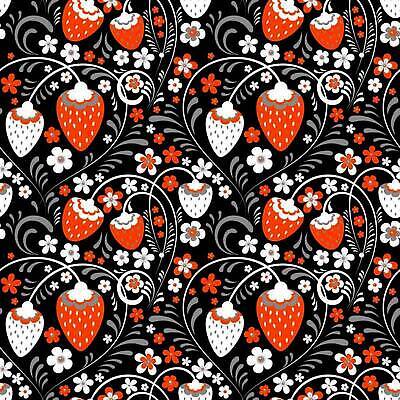 EPS 해외이미지 전통 열매 꽃 백그라운드 잎 꽃무늬 패턴 밭 일러스트 벽지 딸기 여러명 장식 빨간색 검은색 흰색 포장지 러시아인 해외202309 해외일러스트 서양인 식물 컬러 다수 무늬 농업 과일 포장 사람 파일형식 벡터