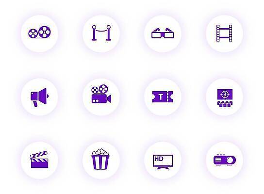 EPS 해외이미지 밧줄 음식 컬러 의자 일러스트 비즈니스 뿔 그림자 빛 픽토그램 스크린 보라색 텔레비전 웹 소리 모임 원형 홀 티켓 영화관 심볼 영화 사인 팝콘 영사기 통과 UI 고립 마우스피스 벡터 해외202309 해외일러스트 도형 줄 가구 인터넷 문화예술 전자제품 공간 극장 파일형식
