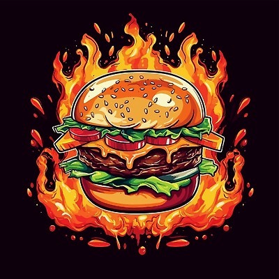 EPS 해외이미지 템플릿 디자인 음식 백그라운드 토마토 일러스트 불 불꽃 치즈 샌드위치 육류 요리 빨간색 3D 식당 식사 저녁식사 소고기 햄버거 뜨거움 맛 그릴 상추 큼 바비큐 케첩 먹기 속도 매움 층 패티 점심식사 번 치즈버거 해로움 핸드메이드 스플래쉬 벡터 맛있는 해외202309 해외일러스트 자연요소 빵 컬러 컨셉 채소 식재료 모션 주방용품 유제품 패스트푸드 상점 소스_음식 크기 디지털합성 파일형식