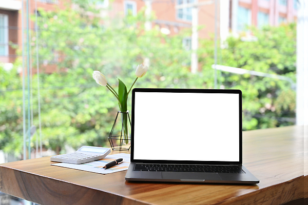 포토 JPG 해외이미지 나무 꽃 탁자 사람없음 노트북 펜 꽃병 자료 계산기 목업 카피스페이스 해외202309 해외포토 식물 가구 문구용품 전자제품 필기구 공백 장비 파일형식