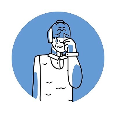 EPS 해외이미지 캐릭터 할아버지 남자 감정 얼굴 컬러 일러스트 청소년 표정 미술 사람 파란색 외침 슬픔 흰색 표현 원형 감각 좌절 울음 이발 날씬함 눈물 그림 애도 후회 반응 옛날 우울감 우울증 스타일 벡터 표현성 해외202309 해외일러스트 일러캐릭터 도형 노년 컨셉 문화예술 신체부위 소리 질병 몸매 파일형식 의학 성인