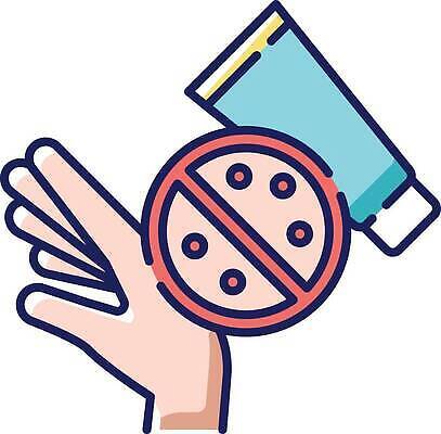 EPS 해외이미지 손 일러스트 의학 신체부위 치료 약 피부질환 아토피 아토피연고 연고 해외202309 해외일러스트 사람 질병 파일형식 벡터