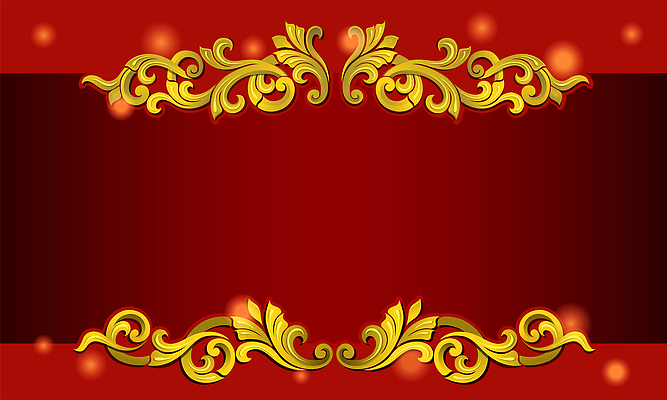 EPS 해외이미지 일러스트 프레임 사람없음 빨간색 금색 고급 테두리 해외202309 해외일러스트 컬러 컨셉 파일형식 벡터