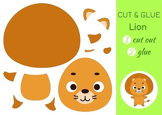 EPS 해외이미지 클립아트 모양 동물 템플릿 캐릭터 교육 종이 어린이 컬러 일러스트 학교 놀이 기술 미술 책 유치원 게임 아기 퍼즐 퀴즈 어플리케이션 인쇄 사자 만화 자르기 연습 뇌 반죽 페이지 DIY 접착제 벡터 해외202309 해외일러스트 일러캐릭터 포유류 모션 문화예술 사람 취미 풀_접착제 파일형식