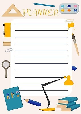 EPS 해외이미지 무료이미지 디자인 교육 일러스트 문구용품 사람없음 책 연필 공책 스탠드 메모지 해외202309 해외일러스트 학용품 조명 필기구 사무용품 오브젝트 파일형식 벡터