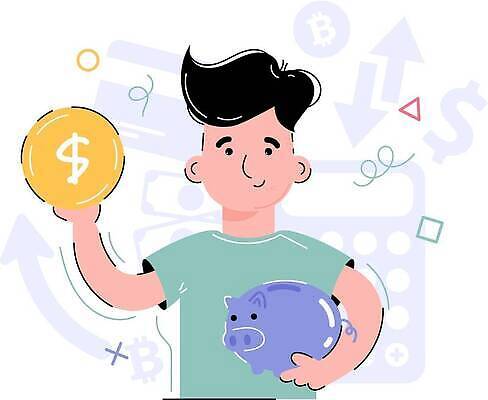 EPS 해외이미지 클립아트 캐릭터 교육 남자 행복 어린이 컨셉 돈 일러스트 비즈니스 미래 사람 소년 금융 경제 달러 동전 유치원 돼지저금통 최고 돼지 절약 재산 황금 플랫 만화 투자 계산서 마케팅 수입 예산 자금 벡터 해외202309 해외일러스트 일러캐릭터 감정 포유류 저금통 파일형식