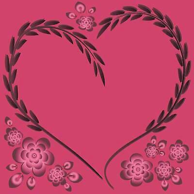 EPS 해외이미지 디자인 꽃 분홍색 백그라운드 일러스트 프레임 사랑 사람없음 하트 해외202309 해외일러스트 모양 식물 감정 컬러 파일형식 벡터