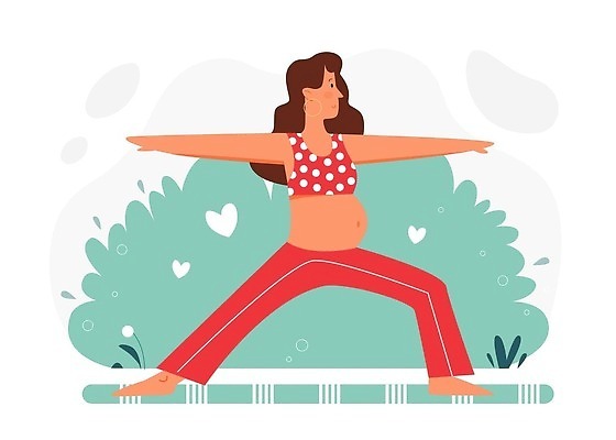 EPS 해외이미지 전신 여자 일러스트 요가 팔벌리기 한명 서기 성인 운동복 운동 임산부 임신 자기관리 성인여자한명만 해외202309 해외일러스트 1 웰빙 옷 모션 건강 사람 여자한명만 성인여자만 파일형식 벡터