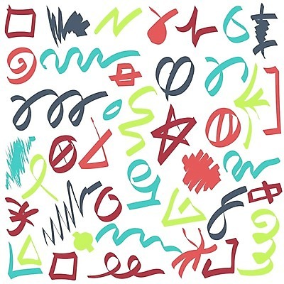 EPS 해외이미지 모양 디자인 별 곡선 일러스트 종류 사람없음 사각형 다양 낙서 스케치 손그림 해외202309 해외일러스트 자연요소 도형 선 다수 미술 파일형식 벡터