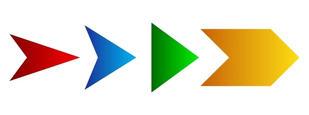 EPS 해외이미지 디자인 배너 컬러 패턴 일러스트 추상 화살 빨간색 초록색 파란색 세트 컬러풀 노란색 디지털 웹 4 어플리케이션 정상 접속 사인 복고 네비게이션 다음 벡터 효과 해외202309 해외일러스트 무늬 인터넷 숫자 파일형식