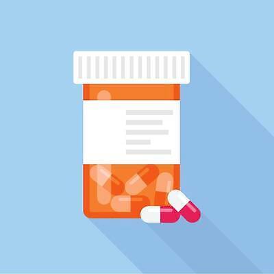 EPS 해외이미지 일러스트 의학 건강 사람없음 알약 주황색 약병 해외202309 해외일러스트 컬러 약 병_담는 파일형식 벡터