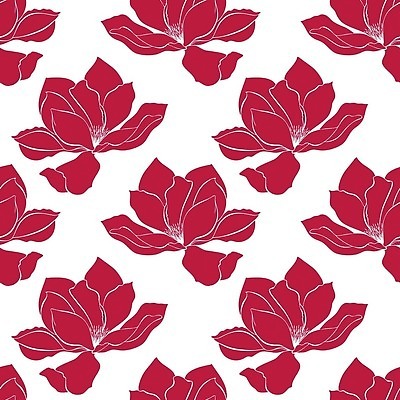 EPS 해외이미지 식물 꽃 잎 패턴 일러스트 미술 장식 빨간색 유행 나뭇가지 직물 낙서 인쇄 자주색 연도 질감 목련 내추럴 이국적 스타일 벡터 해외202309 해외일러스트 나무 컬러 무늬 문화예술 파일형식