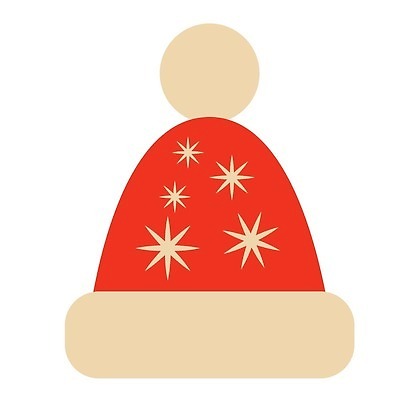 EPS 해외이미지 크리스마스 일러스트 산타모자 사람없음 빨간색 빈티지 해외202309 해외일러스트 모자_잡화 기념일 컬러 컨셉 파일형식 벡터