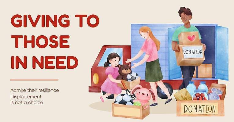 EPS 해외이미지 전신 여자 남자 어린이 음식 일러스트 들기 성인 세명 상자 놀이용품 기부 운송차량 후원 해외202309 해외일러스트 교통수단 모션 사람 도움 오브젝트 파일형식 벡터